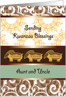 Happy Kwanzaa For Aunt and Uncle card