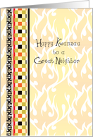 Kwanzaa for Great Neighbor, abstract card