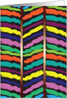 Kwanzaa for Cousin, colorful chevron stripes card