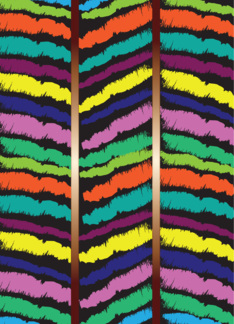 Kwanzaa for Cousin, colorful chevron stripes