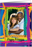 Kwanzaa Photo Card, from our house to yours card