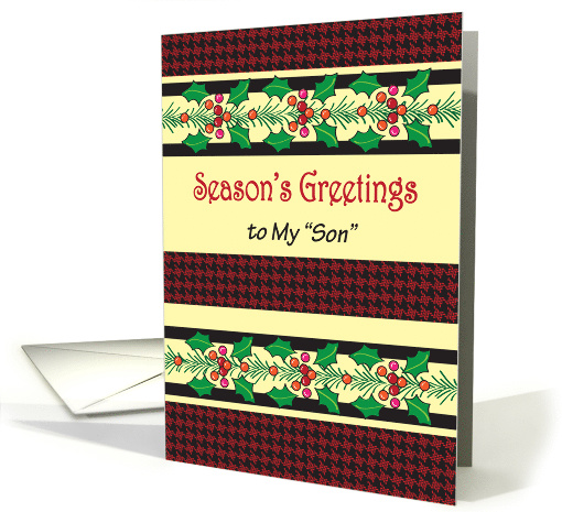 Christmas, Like a Son, Holly card (937844)