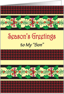 Christmas, Like a Son, Holly card