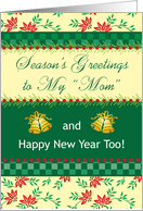 Christmas, Like my Mom, Gold Bells card