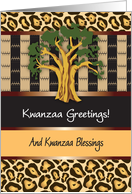 Business Kwanzaa, customers, clients card