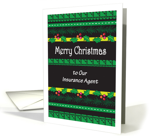 Business Christmas to Insurance Agent card (941654)