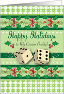 Business Christmas to Casino Buddy, Dice card
