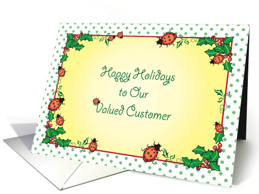 Happy Holidays to Valued Customer, Bug Control card (943213)