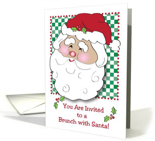 Christmas Invitation to Brunch with Santa card (943399)