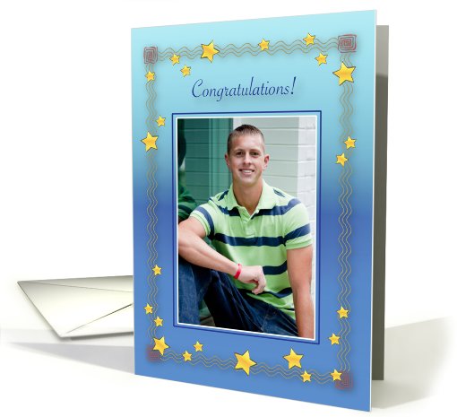 Congratulations Photo Card, stars card (944685)