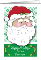Christmas for Doorman, Santa card