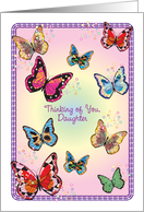 Thinking of You, to Estranged Daughter, butterflies card