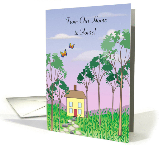 Thinking of You, From Our Home to Yours, house card (959141)