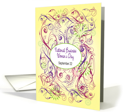 National Business Women's Day, abstract card (962423)