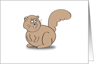 Missing You, Squirrel Theme, crazy squirrel card