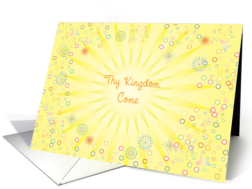Sympathy, religious theme, colorful abstract card (965753)