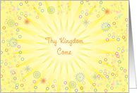 Sympathy, religious theme, colorful abstract card
