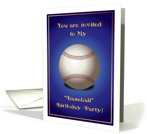 Baseball Theme Birthday Party Invitation card (966403)
