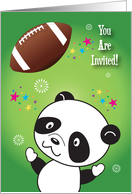 Invitation to Kid’s Birthday, football theme card