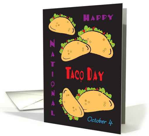 National Taco Day, Oct. 4, tacos card (968733)