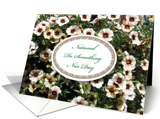 National Do Something Nice Day, flowers card (968765)