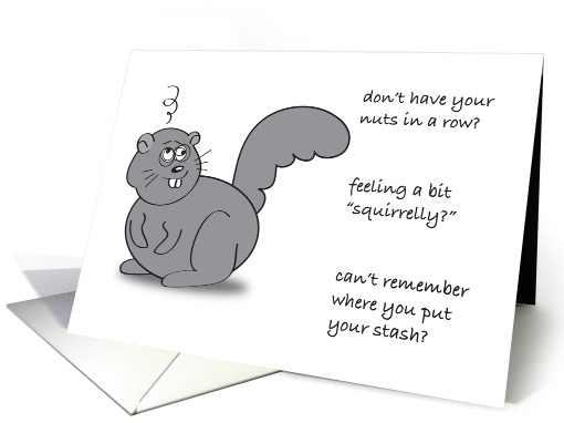 Feel Better, squirrel theme card (974217)