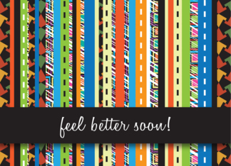 Get Well, Mentor, graphic stripes