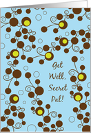 Get well for Secret Pal, abstract design card