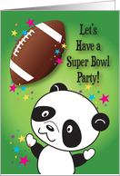 Invitation to Super Bowl Party, panda card