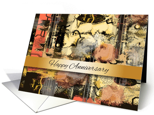 Anniversary, digital abstract card (984477)
