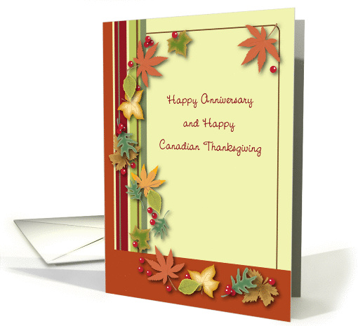 Happy Wedding Anniversary, Canadian Thanksgiving card (984511)