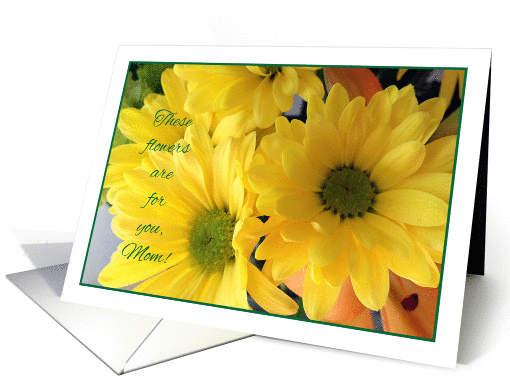 Happy Birthday to Estranged Mom, colorful flowers card (985193)