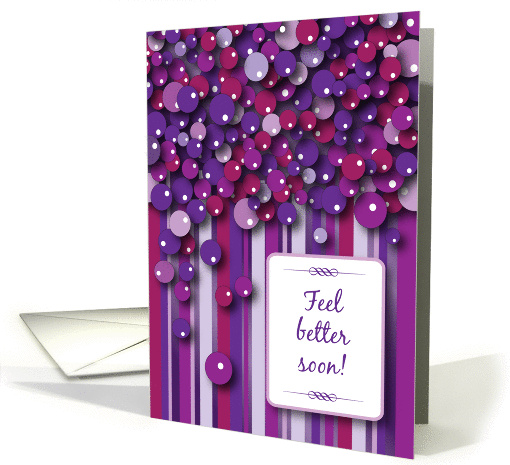 Get Well, abstract grape design card (989393)