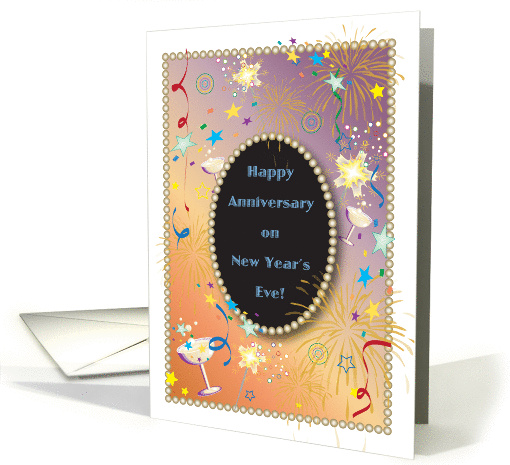Anniversary, New Year's Eve, celebration card (990695)