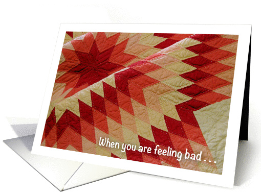 Get Well from the Flu, quilt card (990723)