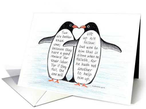 penguin love card (1358582)