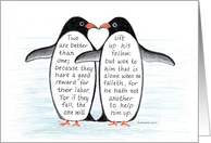 penguin love card