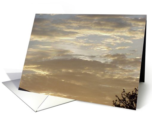 Golden morning card (453618)