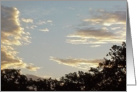 Blue Sky Golden Clouds card
