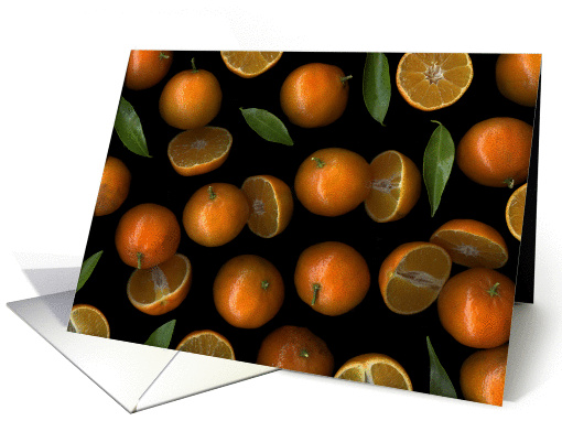 Tangerines card (981219)