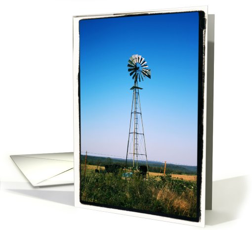 The Old Windmill (blank) card (527527)