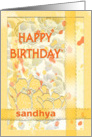 Happy Birthday-Sandhya card