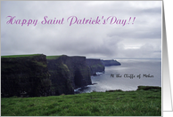 Happy St. Patrick’s Day, Cliffs of Moher card