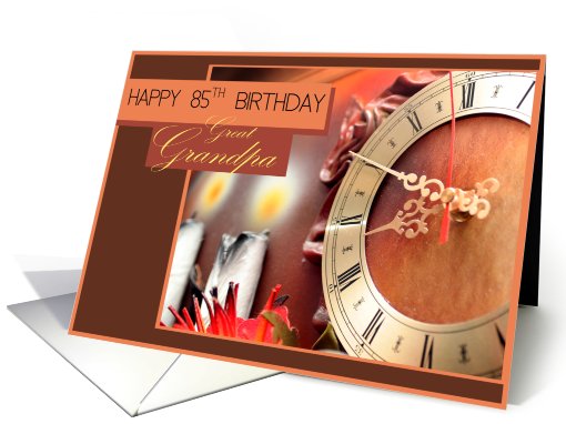 Happy 85th Birthday Great Grandpa card (469528)