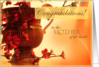 Congratulations to the mother of the Bride card