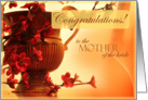 Congratulations to the mother of the Bride card