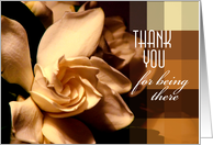 Thank you for being there;Sympathy card