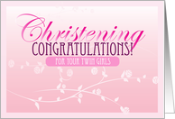 Christening Congratulations card