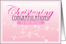 Christening Congratulations card