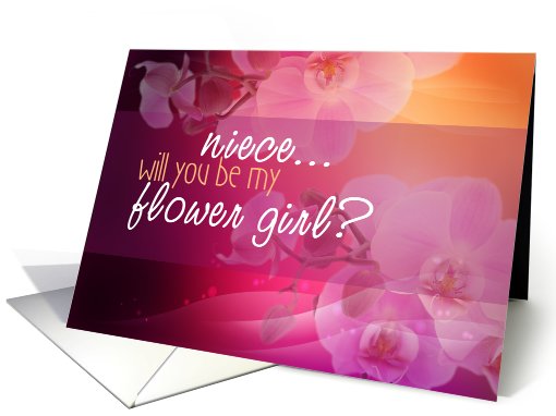 Niece Will you be my flower girl? card (481166)